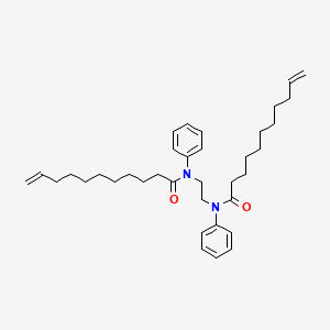 molecular formula C36H52N2O2 B14570506 N,N'-(Ethane-1,2-diyl)bis(N-phenylundec-10-enamide) CAS No. 61797-71-5