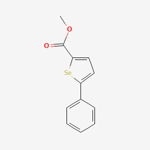 molecular formula C12H10O2Se B14570512 Methyl 5-phenylselenophene-2-carboxylate CAS No. 61486-14-4