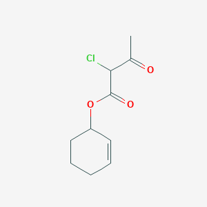 molecular formula C10H13ClO3 B14570539 Cyclohex-2-en-1-yl 2-chloro-3-oxobutanoate CAS No. 61394-29-4