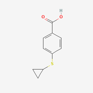 molecular formula C10H10O2S B1457054 4-(Cyclopropylsulfanyl)benzoic acid CAS No. 918967-34-7