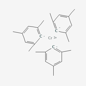 molecular formula C27H33Cr B14570598 chromium(3+);1,3,5-trimethylbenzene-6-ide CAS No. 61716-66-3