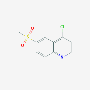 molecular formula C10H8ClNO2S B1457061 4-Chloro-6-(methylsulfonyl)quinoline CAS No. 454705-62-5