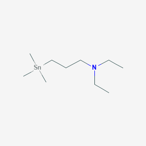 molecular formula C10H25NSn B14570627 N,N-Diethyl-3-(trimethylstannyl)propan-1-amine CAS No. 61222-16-0