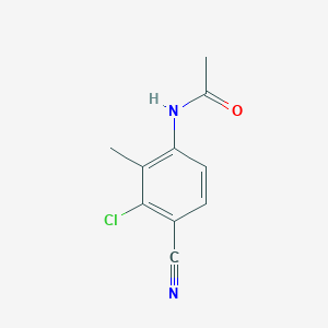 molecular formula C10H9ClN2O B1457063 N-(3-chloro-4-cyano-2-methylphenyl)acetamide CAS No. 627531-48-0