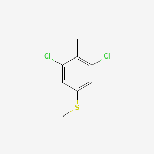 molecular formula C8H8Cl2S B1457064 3,5-Dichloro-4-methylthioanisole CAS No. 1803837-22-0