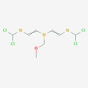 molecular formula C8H11Cl4OSi3 B14570655 CID 78065807 
