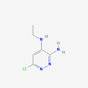 molecular formula C6H9ClN4 B1457066 6-chloro-4-N-ethylpyridazine-3,4-diamine CAS No. 1025509-63-0
