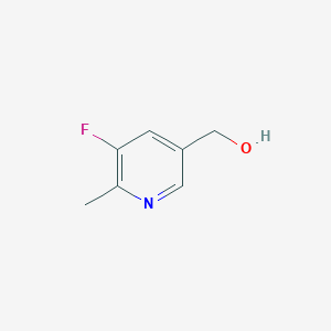molecular formula C7H8FNO B1457069 3-Fluoro-5-(hydroxymethyl)-2-methylpyridine CAS No. 917835-69-9