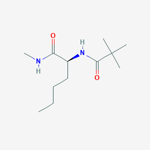 molecular formula C12H24N2O2 B14570713 N~2~-(2,2-Dimethylpropanoyl)-N-methyl-L-norleucinamide CAS No. 61429-96-7