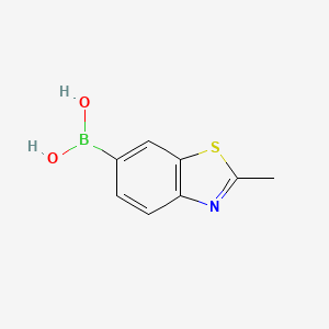 molecular formula C8H8BNO2S B1457073 2-Methylbenzothiazole-6-boronic acid CAS No. 866332-18-5