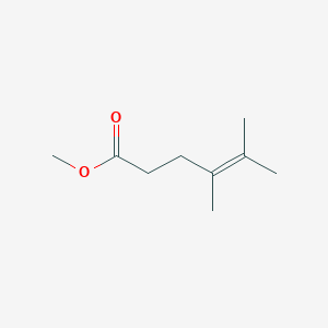 molecular formula C9H16O2 B14570746 Methyl 4,5-dimethylhex-4-enoate CAS No. 61549-52-8