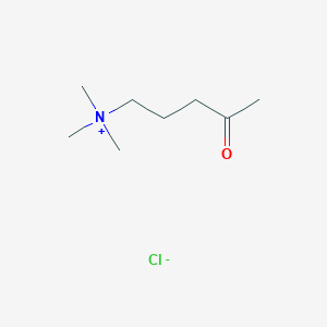 molecular formula C8H18ClNO B14570748 N,N,N-Trimethyl-4-oxopentan-1-aminium chloride CAS No. 61363-36-8
