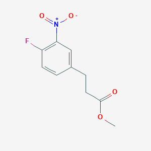 molecular formula C10H10FNO4 B1457075 methyl 3-(4-fluoro-3-nitrophenyl)propanoate CAS No. 907602-44-2