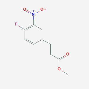 molecular formula C10H10FNO4 B1457075 3-(4-Fluoro-3-nitro-phenyl)-propionic acid methyl ester CAS No. 907602-44-2