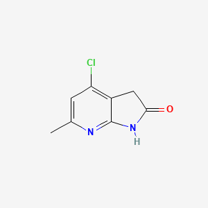 molecular formula C8H7ClN2O B1457077 4-Chloro-6-methyl-7-aza-2-oxindole CAS No. 1190322-27-0
