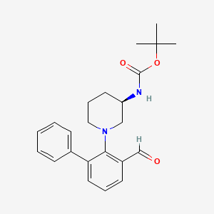(R)-tert-butyl (1-(3-formyl-[1,1'-biphenyl]-2-yl)piperidin-3-yl)carbamate