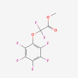 molecular formula C9H3F7O3 B14570821 Methyl difluoro(pentafluorophenoxy)acetate CAS No. 61382-05-6