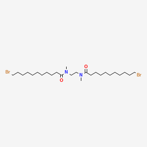 molecular formula C26H50Br2N2O2 B14570858 N,N'-(Ethane-1,2-diyl)bis(11-bromo-N-methylundecanamide) CAS No. 61797-31-7