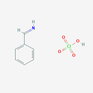 molecular formula C7H8ClNO4 B14570863 Perchloric acid;phenylmethanimine CAS No. 61355-22-4