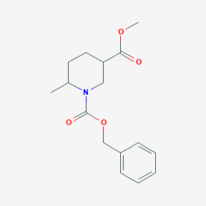 1-Benzyl 3-methyl 6-methylpiperidine-1,3-dicarboxylate