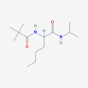molecular formula C14H28N2O2 B14570911 N~2~-(2,2-Dimethylpropanoyl)-N-propan-2-ylnorleucinamide CAS No. 61476-24-2