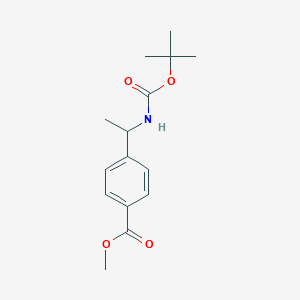 molecular formula C15H21NO4 B1457095 4-[1-(Boc-氨基)乙基]苯甲酸甲酯 CAS No. 1211572-02-9
