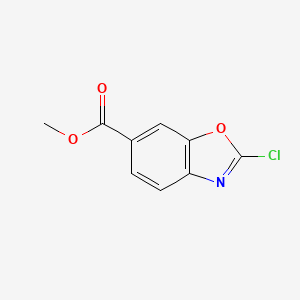 molecular formula C9H6ClNO3 B1457096 Methyl 2-chlorobenzo[d]oxazole-6-carboxylate CAS No. 819076-91-0