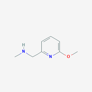 molecular formula C8H12N2O B1457099 [(6-Methoxypyridin-2-yl)methyl](methyl)amine CAS No. 1060806-94-1