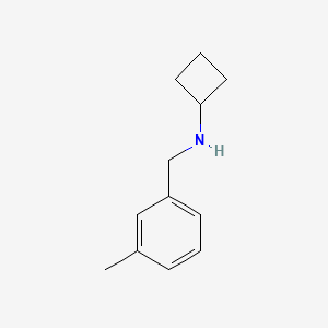 N-[(3-methylphenyl)methyl]cyclobutanamine