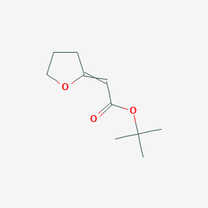 molecular formula C10H16O3 B14571004 tert-Butyl (oxolan-2-ylidene)acetate CAS No. 61540-33-8