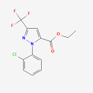 2-(2-chlorophenyl)-5-trifluoromethyl-2H-pyrazole-3-carboxylic acid ethyl ester