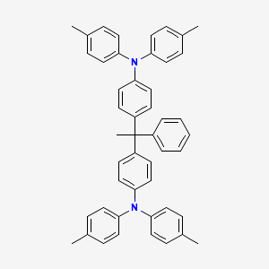 molecular formula C48H44N2 B14571039 Benzenamine, 4,4'-(1-phenylethylidene)bis[N,N-bis(4-methylphenyl)- CAS No. 61526-95-2