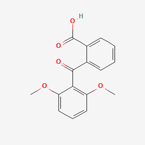 molecular formula C16H14O5 B14571048 2-(2,6-Dimethoxybenzoyl)benzoic acid CAS No. 61227-44-9