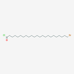 molecular formula C23H44BrClO B14571072 Tricosanoyl chloride, 23-bromo- CAS No. 61658-02-4