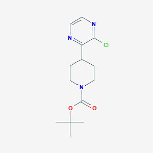 molecular formula C14H20ClN3O2 B1457108 Tert-butyl 4-(3-chloropyrazin-2-yl)piperidine-1-carboxylate CAS No. 1349184-43-5