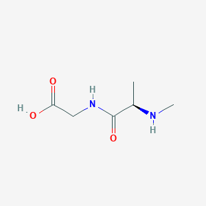 molecular formula C6H12N2O3 B14571089 N-Methyl-D-alanylglycine CAS No. 61567-91-7
