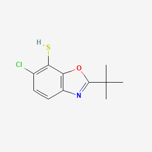2-(Tert-butyl)-6-chlorobenzo[d]oxazole-7-thiol