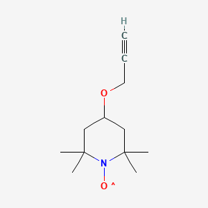 molecular formula C12H20NO2 B1457112 2,2,6,6-Tetramethyl-4-(2-propynyloxy)piperidine 1-Oxyl Free Radical CAS No. 147045-24-7