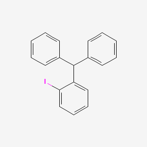 molecular formula C19H15I B14571145 1,1'-[(2-Iodophenyl)methylene]dibenzene CAS No. 61593-11-1