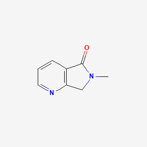 molecular formula C8H8N2O B1457115 6-Methyl-6,7-dihydro-5H-pyrrolo[3,4-b]pyridin-5-one CAS No. 40107-94-6