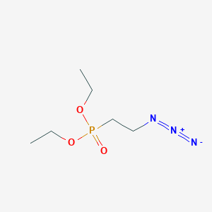 molecular formula C6H14N3O3P B1457118 Phosphonic acid, (2-azidoethyl)-, diethyl ester CAS No. 196302-98-4