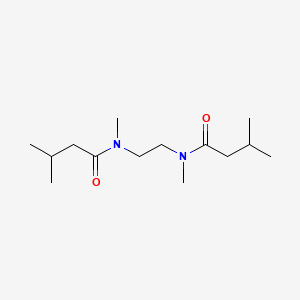 molecular formula C14H28N2O2 B14571187 N,N'-(Ethane-1,2-diyl)bis(N,3-dimethylbutanamide) CAS No. 61797-16-8