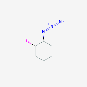 molecular formula C6H10IN3 B14571218 (1R,2S)-1-Azido-2-iodocyclohexane CAS No. 61530-31-2