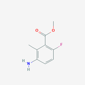molecular formula C9H10FNO2 B1457124 Methyl 3-amino-6-fluoro-2-methylbenzoate CAS No. 848678-60-4