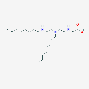 molecular formula C22H47N3O2 B14571247 N-(2-{Octyl[2-(octylamino)ethyl]amino}ethyl)glycine CAS No. 61633-19-0