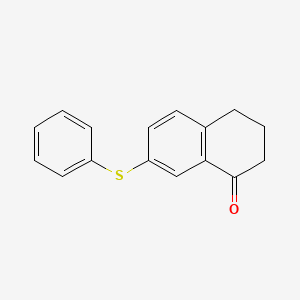 molecular formula C16H14OS B1457125 7-phenylsulfanyl-3,4-dihydro-2H-naphthalen-1-one CAS No. 210972-10-4
