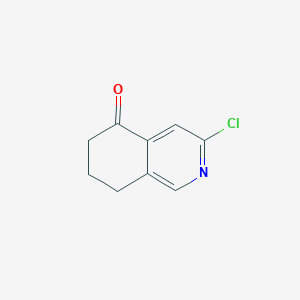 molecular formula C9H8ClNO B1457128 3-chloro-7,8-dihydroisoquinolin-5(6H)-one CAS No. 1105662-39-2