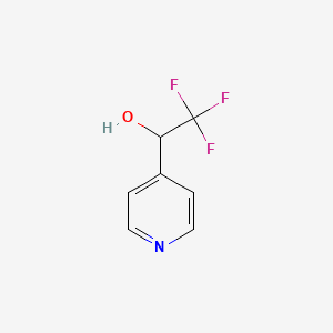 molecular formula C7H6F3NO B1457129 2,2,2-三氟-1-(吡啶-4-基)乙醇 CAS No. 394203-58-8