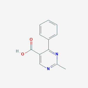 molecular formula C12H10N2O2 B145713 2-甲基-4-苯基嘧啶-5-羧酸 CAS No. 127958-10-5