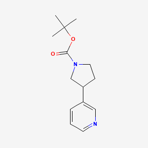 molecular formula C14H20N2O2 B1457130 tert-Butyl 3-(pyridin-3-yl)pyrrolidine-1-carboxylate CAS No. 874218-24-3